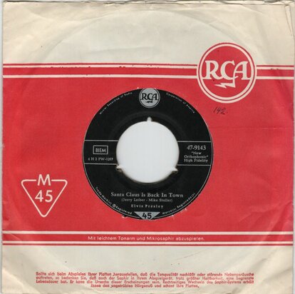 Elvis Presley - Santa Claus is back in town + Santa bring my baby back to me (Vinylsingle)