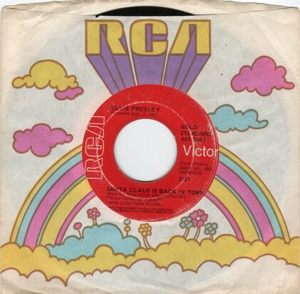 Elvis Presley - Santa Claus is back in town + Blue christmas (Vinylsingle)