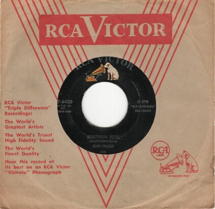 Elvis Presley - Heartbreak hotel + I was the one (Vinylsingle)
