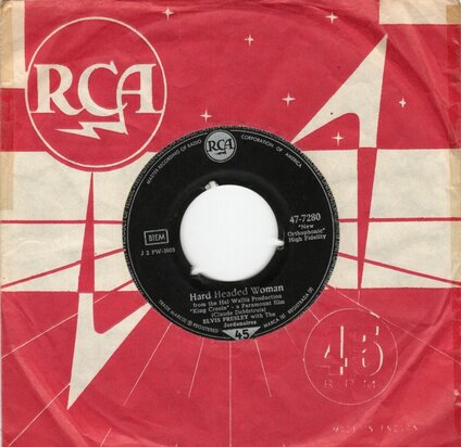 Elvis Presley - Hard headed woman + Don't ask me why (Vinylsingle)