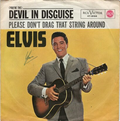 Elvis Presley - Devil in disguise + Please don't drag that string around (Vinylsingle)