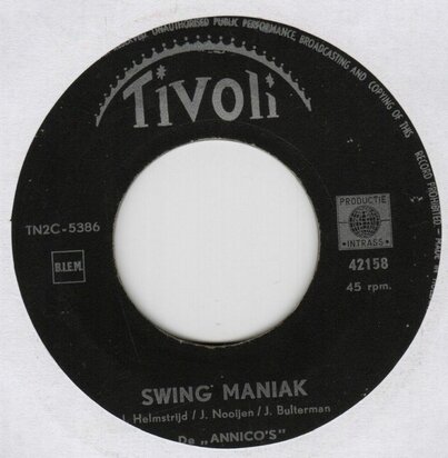 De Annico's - Swing Maniak + O, Wat Fijn (Vinylsingle)