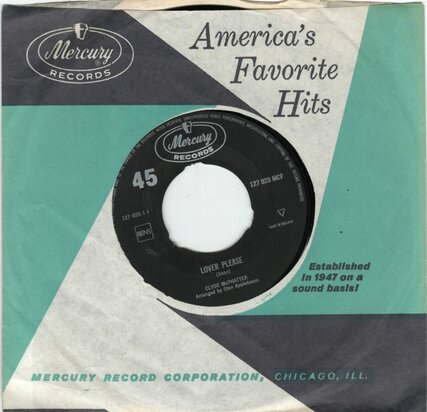 Clyde McPhatter - Lover please + Let's forget about the past (Vinylsingle)