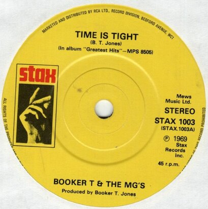 Booker T & MG's - Time is tight + Soul limbo (Vinylsingle)