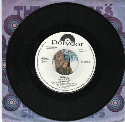 Bee Gees - Words + Sinking ships (Vinylsingle)