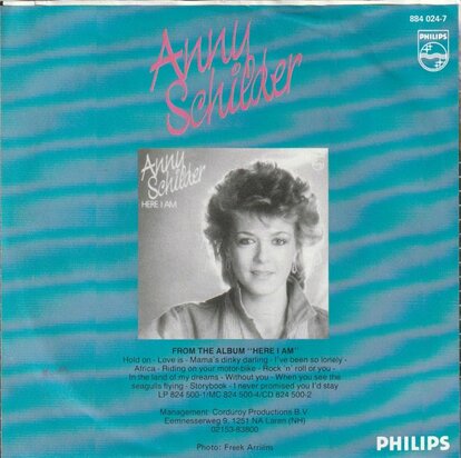 Anny Schilder - Mama's dinky darling + Riding on your motorbike (Vinylsingle)