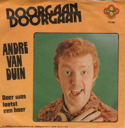 Andre van Duin - Doorgaan doorgaan + Daer was laatst een boer (Vinylsingle)