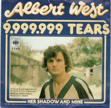 Albert West   - 9.999.999 tears + Her shadow and mine (Vinylsingle)