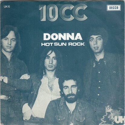 10CC - Donna + Hot sun rock (Vinylsingle)