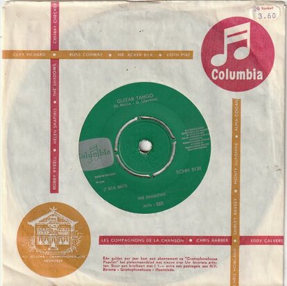 Shadows - Guitar Tango + Nivram (Vinylsingle)