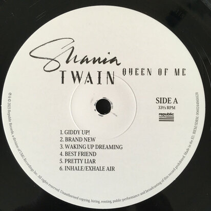 SHANIA TWAIN - QUEEN OF ME (Vinyl LP)