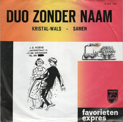 Duo Zonder Naam - Kristal-wals + Samen (Vinylsingle)