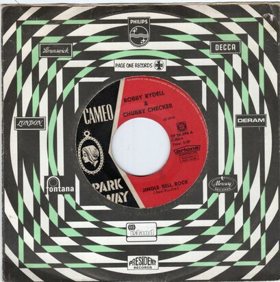 Bobby Rydell & Chubby Checker - Jingle Bell Rock + Jingle Bells Imitations (Vinylsingle)