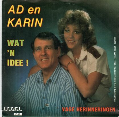 Ad en Karin - Wat 'n idee + Vage herrinneringen (Vinylsingle)
