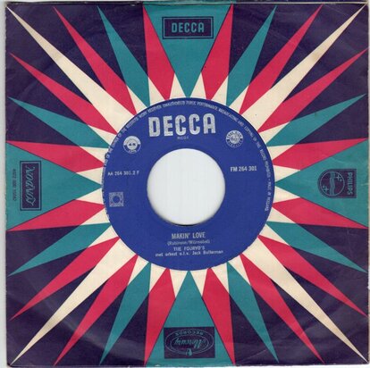 Fouryo's - Zeven Leuke Meisjes (Zaten In M'n Auto) + Makin' Love (Vinylsingle)