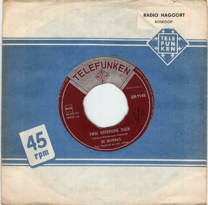 Selvera's - Twee reebruine ogen + Gebroken harten (Vinylsingle)