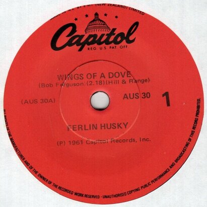 Ferlin Husky - Wings of a dove + Gone (Vinylsingle)
