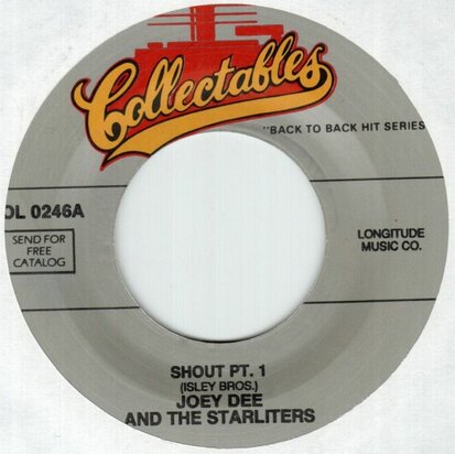 Joey Dee - Shout part 1 + Shout part 2 (Vinylsingle)