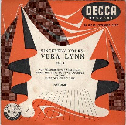 Vera Lynn - Sincerely Yours, Vera Lynn, No.1 (EP) (Vinylsingle)