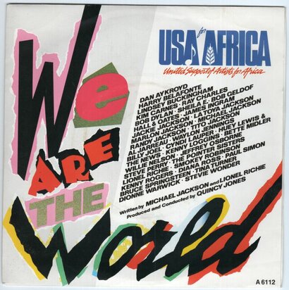 USA for Africa - We are the world + Grace (Vinylsingle)