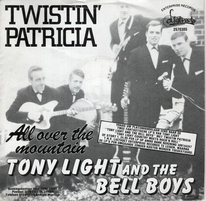 Tony Light & Bell Boys - Twistin' Patricia + All over the mountain (Vinylsingle)