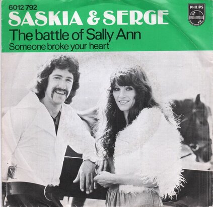 Saskia & Serge - The battle of Sally Ann + Someone broke your heart (Vinylsingle)