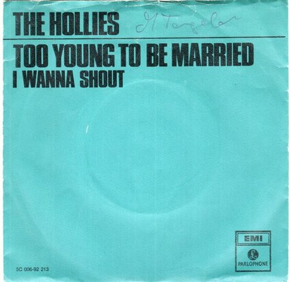 Hollies - Too young to be married + I wanna shout (Vinylsingle)