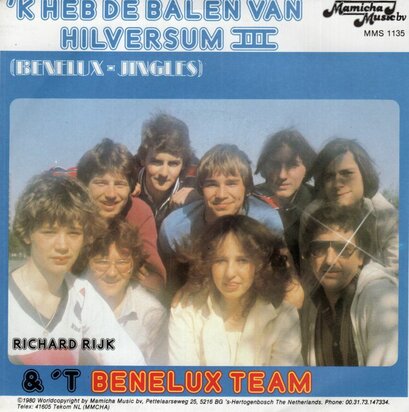 Benelux Team - De balen van Hilversum 3 + Benelux jingles (Vinylsingle)
