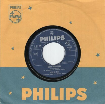 Rob de Nijs - Anna Paulowna + Fanny (ik mis je) (Vinylsingle)
