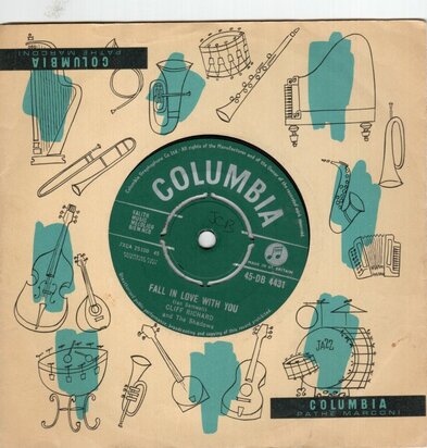 Cliff Richard - Fall in love with you + Willie and the handjive (Vinylsingle)