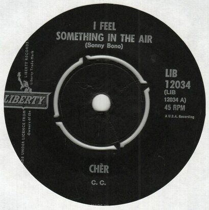 Cher - I Feel Something In The Air + Come To Your Window (Vinylsingle)