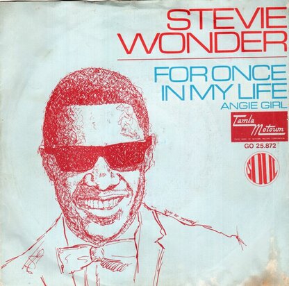 Stevie Wonder - For once in my life + Angie girl (Vinylsingle)