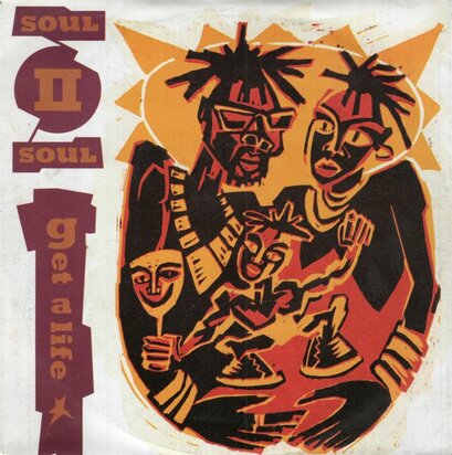 Soul II Soul - Get a life + Jazzie's groove (Vinylsingle)