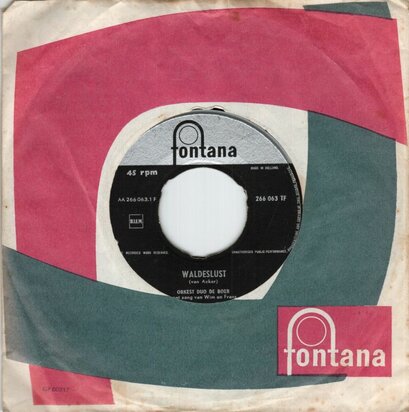 Orkest Duo De Boer - Waldeslust + Schon Sind Die Frau'n In Peru (Vinylsingle)