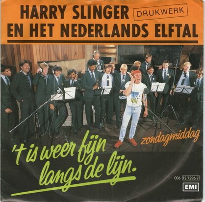 Harry Slinger - Het is weer fijn langs de lijn + Zondagmiddag (Vinylsingle)