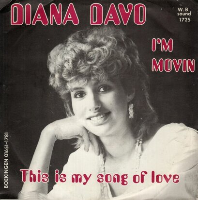 Diana Davo - I'm Movin + This Is My Song Of Love (Vinylsingle)