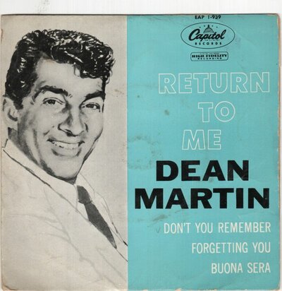 Dean Martin - Return to me (EP) (Vinylsingle)