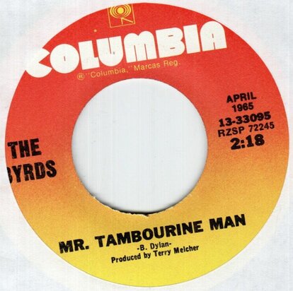 Byrds - Mr. Tambourine man + All I really want to do (Vinylsingle)
