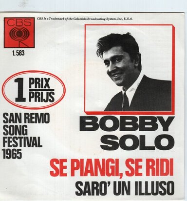 Bobby Solo - Se piangi, se ridi + Saro' un illuso (Vinylsingle)