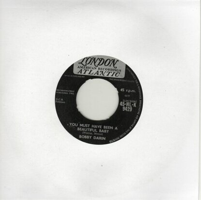 Bobby Darin - You must have been a beautiful baby + Sorrow tomorrow (Vinylsingle)