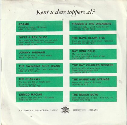 Tony Ronald - I Miss You + Kroner's Beat (Vinylsingle)