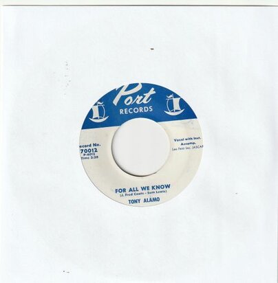 Tony Alamo - For all we know + Fabulous (Vinylsingle)