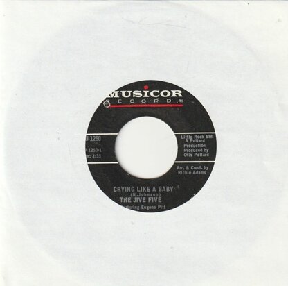 The Jive Five - Crying Like A Baby + You'll Fall In Love (Vinylsingle)