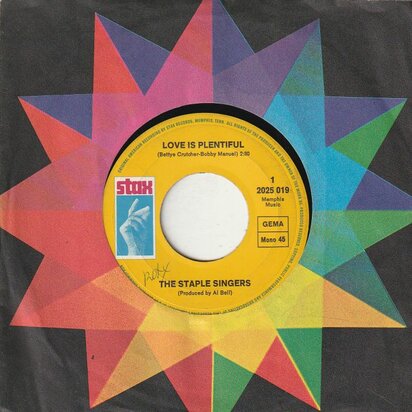 Staple Singers - Love Is Plentiful + Heavy Makes You Happy (Vinylsingle)