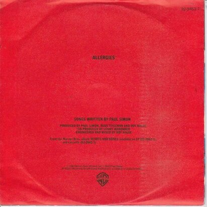 Paul Simon - Allergies + Think too much (Vinylsingle)