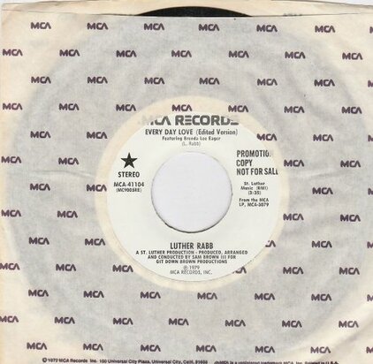 Luther Rabb - Every Day Love (Edited Version) (Vinylsingle)