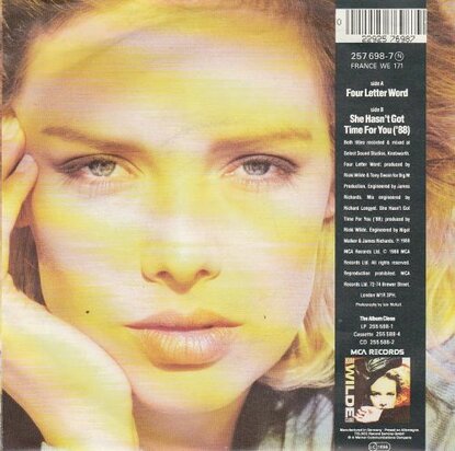 Kim Wilde - Four letter word + She hasn't got the time for (Vinylsingle)