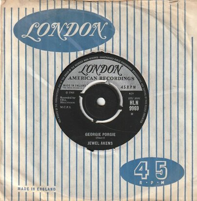 Jewel Akens - Georgie Porgie + Around the corner (Vinylsingle)