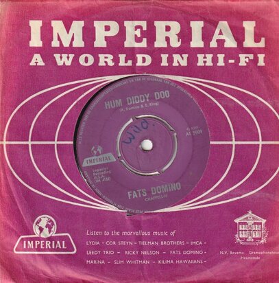 Fats Domino - Hum diddy doo + Those eyes (Vinylsingle)