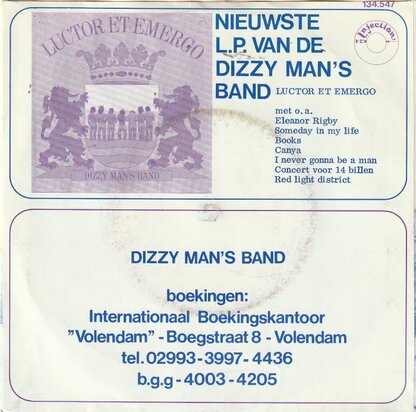 Dizzy Man's Band - A matter of facts + Who is who (Vinylsingle)